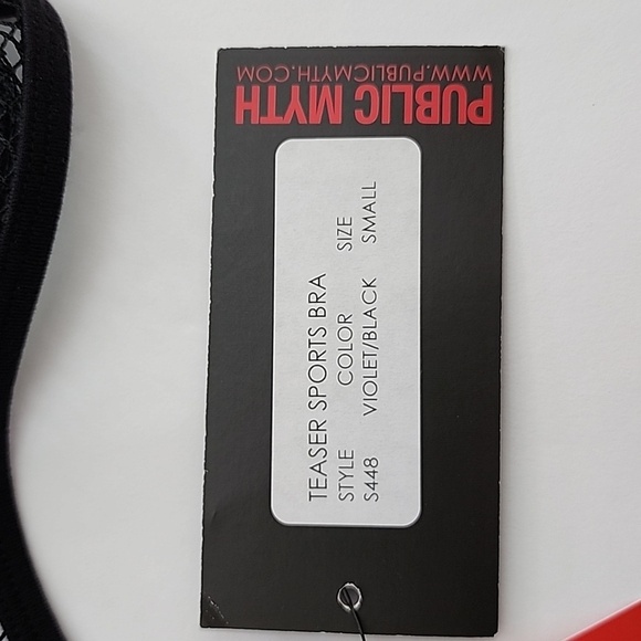 Public Myth Lilac Mix Black Mesh Sports Bra Size Smal - Picture 6 of 12